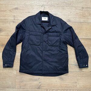 NN07 No Nationality Navy Columbo Jacket Primaloft Nylon Overshirt XL EUC $230
